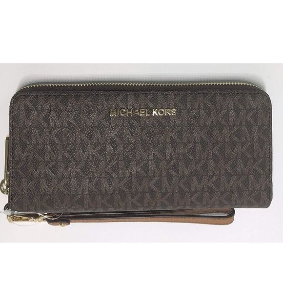 🔥MICHAEL Michael Kors  Wallet  (Signature MK Brown)🔥 - Picture 1 of 3